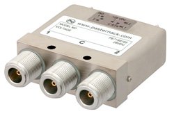 PE71S6165 - SPDT Electromechanical Relay Latching Switch, DC to 12.4 GHz, 160W, 28V Indicators, TTL, Diodes, Self Cut Off, N