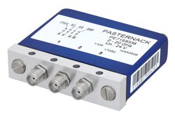 SPDT 0.03 dB Low Insertion Loss Repeatability Relay Latching Switch, DC to 20 GHz, 1W, 24V, Indicators, Self Cut Off, TTL, Terminated, SMA