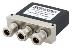 PE71S6348 - SPDT Electromechanical Relay Failsafe Switch, DC to 12 GHz, up to 600W, 12V, N, 2M Lifecycles