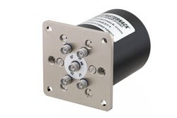 PE71S6371 - SP4T Electromechanical Relay Normally Open Switch, Terminated, DC to 26.5 GHz, up to 90W, 28V, SMA