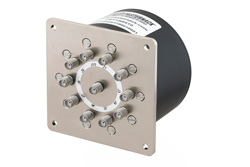 PE71S6410 - SP10T Electromechanical Relay Normally Open Switch, DC to 20 GHz, up to 90W, 28V, SMA