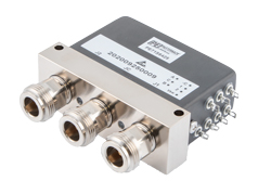 PE71S6425 - SPDT Latching Self Cut-Off DC to 12 GHz Electro-Mechanical Relay Switch, TTL, Up To 600W, 5M Lifecycles, Suppression Diodes, 28V, N