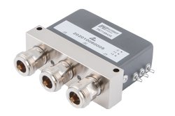 PE71S6435 - SPDT Latching Self Cut-Off DC to 12 GHz Electro-Mechanical Relay Switch, Up To 600W, 5M Lifecycles, Suppression Diodes, 12V, N
