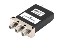 PE71S6437 - SPDT Failsafe DC to 26.5 GHz Electro-Mechanical Relay Switch, TTL, 90W, 12V, 2M Lifecycles, Suppression Diodes, Indicators, SMA