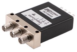 PE71S6442 - SPDT Electromechanical Relay Latching Switch, Self Cut-Off, DC to 26.5 GHz, 90W, 5M Lifecycles, 28V, Indicators, TTL, Supression Diodes, SMA