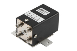 PE71S6447 - Transfer Electromechanical Relay Failsafe Switch, DC to 26.5 GHz, up to 90W, 2M Lifecycles, 28V, Indicators, TTL, Suppression Diodes, SMA