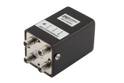 PE71S6451 - Transfer Electromechanical Relay Failsafe Switch, DC to 40 GHz, up to 10W, 2M Lifecycles, 12V, Indicators, TTL, Suppression Diodes, 2.92mm