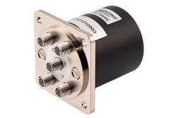 PE71S6453 - SP4T Electromechanical Relay Normally Open Switch, DC to 26.5 GHz, up to 90W, 2M Lifecycles, 28V, SMA