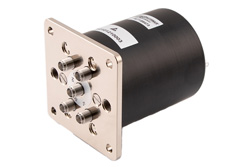 PE71S6473 - SP4T E-M Relay Latching Switch, Self Cut-Off, Terminated, DC to 26.5 GHz, 90W, 5M Lifecycles, 12V, Indicators, TTL, Suppression Diodes, SMA