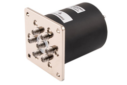 PE71S6475 - SP6T E-M Relay Normally Open Switch, Terminated, DC to 26.5 GHz, 90W, 5M Lifecycles, 28V, Indicators, TTL, Suppression Diodes, SMA