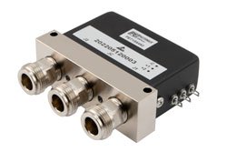 PE71S6492 - SPDT Electromechanical Relay Latching Switch, DC to 12.4 GHz, 160W, 28V, Self Cut Off, N