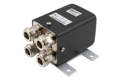 PE71S6498 - Transfer Electromechanical Relay Latching Switch, DC to 12.4 GHz, 160W, 28V, Indicators, TTL, N