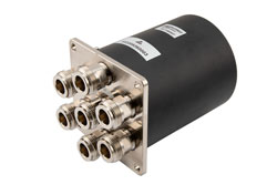 PE71S6507 - SP6T Electromechanical Relay Normally Open Switch, DC to 12.4 GHz, 160W, 28V, TTL, N