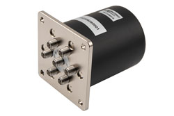 PE71S6515 - SP6T Electromechanical Relay Normally Open Switch, DC to 26.5 GHz, 20W, 12V, SMA