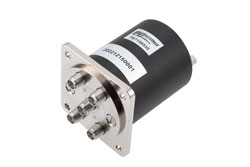 PE71S6530 - SP4T, IP64 Rated Electromechanical Relay Normally Open Switch, Terminated, DC to 18GHz, 90W, 12VDC, SMA