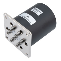 PE71S6533 - SP6T, IP64 Rated Electromechanical Relay Latching Self Cut-Off Switch, +COM, DC to 26.5 GHz, Diodes, 90W, 12VDC, SMA
