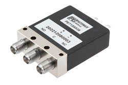 PE71S6538 - SPDT, IP64 Rated Electromechanical Relay Failsafe Switch, DC to 26.5 GHz, 90W, 12VDC, SMA