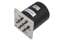 PE71S6571 - SP6T Electromechanical Relay Latching Switch, +COM, DC to 43 GHz, 10W, 12VDC, 2.92mm