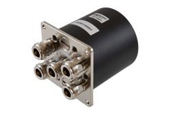 PE71S6601 - SP4T Electromechanical Relay Normally Open Switch, DC  to 18 GHz, 12V, N, 1M Lifecycles