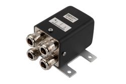 PE71S6610 - Transfer Electromechanical Relay Latching Switch, DC  to 18 GHz, 12V, Self Cut off, TTL, Indicators, Diodes, N, 1M Lifecycles