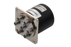 PE71S6626 - SP6T Electromechanical Relay Normally Open Switch, DC to 26.5 GHz, up to 90W, 12V, SMA, 2M Lifecycles