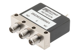 PE71S7279 - SPDT, Electromechanical Relay Failsafe Switch, DC to 43 GHz, 12VDC, 10W, Solder Terminals, 2.92mm