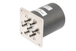 PE71S7292 - SP6T, Electromechanical Relay Latching Switch, DC to 43 GHz, 28VDC, 5W, Reset, Diodes, Self Cut-Off, D-Sub, 2.92mm