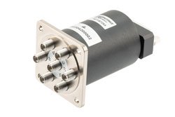 PE71S7293 - SP6T, Electromechanical Relay Normally Open Switch, DC to 43 GHz, 12VDC, 10W, Indicators, TTL, Diodes, D-Sub, 2.92mm