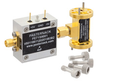 WR-12 PIN Diode SPST Waveguide Switch Operating From 60 GHz to 90 GHz E Band With UG-387/U Flange