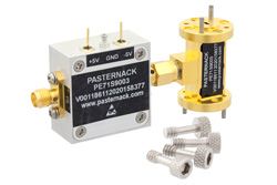 WR-10 PIN Diode SPST Waveguide Switch Operating From 75 GHz to 110 GHz W Band With UG-387/U Flange