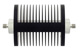 PE7363-40 - 40 dB Fixed Attenuator, SMA Female to SMA Female Black Anodized Aluminum Heatsink Body Rated to 25 Watts Up to 18 GHz