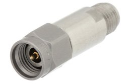 PE7395-12 - 12 dB Fixed Attenuator, 2.92mm Male to 2.92mm Female Passivated Stainless Steel Body Rated to 2 Watts Up to 40 GHz