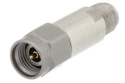 PE7395-4 - 4 dB Fixed Attenuator, 2.92mm Male to 2.92mm Female Passivated Stainless Steel Body Rated to 2 Watts Up to 40 GHz