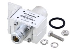 Type N M/F In/Out Bulkhead Coax RF Surge Protector 125MHz - 1GHz DC Block 375W 3.5mJ 20KA Blocking Cap and Gas Tube