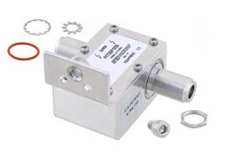 PE73SP1035 - Type N F/F In/Out Coax RF Surge Protector, 100MHz - 512MHz, DC Block, 750W, IP67, 20kA, Filter, Bracket Away from Arrestor