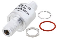 Type N F/F In/Out Bulkhead Coax RF Surge Protector DC - 3GHz and 1GHz - 3GHz DC Pass 40W IP67 500uJ 40KA Gas Discharge Tube BiDirect