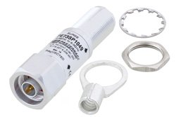 Type N F/M In/Out Bulkhead Coax RF Surge Protector 2GHz - 6GHz DC Block 10W IP67 .5uJ 10KA Filter