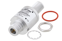 Type N F/F In/Out Bulkhead Coax RF Surge Protector 1.8GHz - 6GHz DC Block 10W IP67 .5uJ 18KA Filter