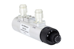PE7401 - 0 to 30 dB Dial Step Attenuator, N Female To N Female With 1 dB Step Rated To 2 Watts Up To 2.7 GHz