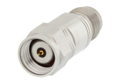 PE7403-10 - 10 dB Fixed Attenuator, 1.85mm Male to 1.85mm Female Passivated Stainless Steel Body Rated to 1 Watt Up to 65 GHz