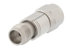PE7403-4 - 4 dB Fixed Attenuator, 1.85mm Male to 1.85mm Female Passivated Stainless Steel Body Rated to 1 Watt Up to 65 GHz