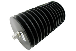PE7425-40 - 40 dB Fixed Attenuator, SMA Male to SMA Female Directional Black Anodized Aluminum Heatsink Body Rated to 100 Watts Up to 18 GHz