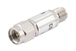 PE7429-12 - 12 dB Fixed Attenuator, 2.92mm Male to 2.92mm Female Passivated Stainless Steel Body Rated to 0.5 Watts Up to 40 GHz