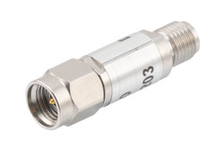 PE7429-30 - 30 dB Fixed Attenuator, 2.92mm Male to 2.92mm Female Passivated Stainless Steel Body Rated to 0.5 Watts Up to 40 GHz