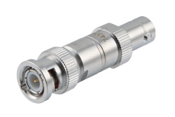 PE7437-3 - 3dB 50ohm fixed attenuator BNC plug to BNC jack 4GHz rated 2 watt