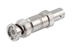 PE7437-5 - 5dB 50ohm fixed attenuator BNC plug to BNC jack 4GHz rated 2 watt