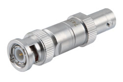 PE7437-7 - 7dB 50ohm fixed attenuator BNC plug to BNC jack 4GHz rated 2 watt