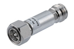PE7451-2 - 2 dB Fixed Attenuator, 4.3-10 Male to 4.3-10 Female Rated to 2 Watts Up to 6 GHz