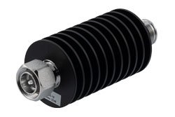 PE7452-10 - 10 dB Fixed Attenuator, 4.3-10 Male to 4.3-10 Female Rated to 50 Watts Up to 6 GHz