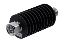 PE7452-20 - 20 dB Fixed Attenuator, 4.3-10 Male to 4.3-10 Female Rated to 50 Watts Up to 6 GHz